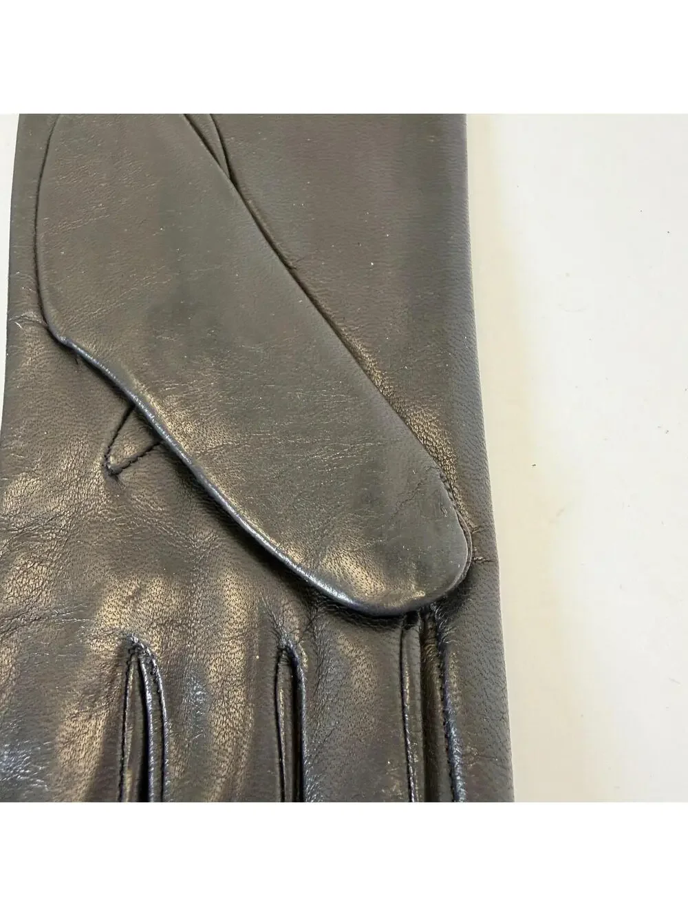 Harrods Black Leather‎ Gloves 6 1/2 Cashmere Lining Made in Italy